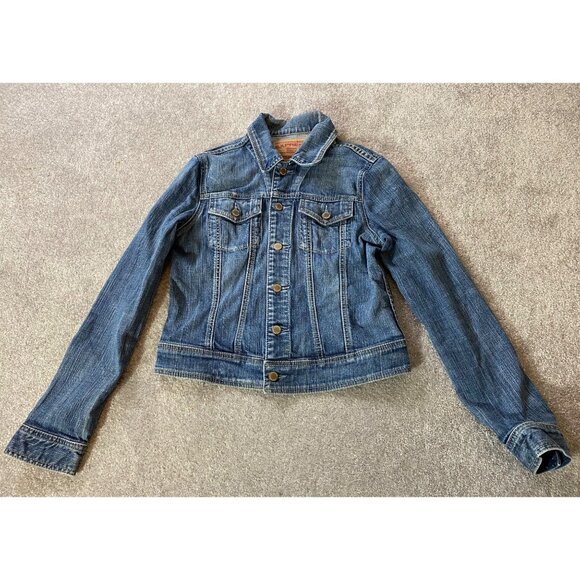 Express Jackets & Blazers - Express Precision Fit Denim Jacket Blue Classic Style Medium